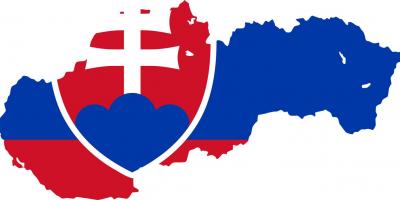 Ramani ya Slovakia bendera